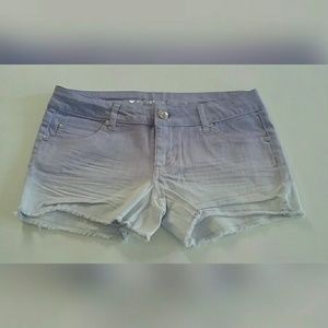 Celebrity Pink Denim Shorts Light Purple Color